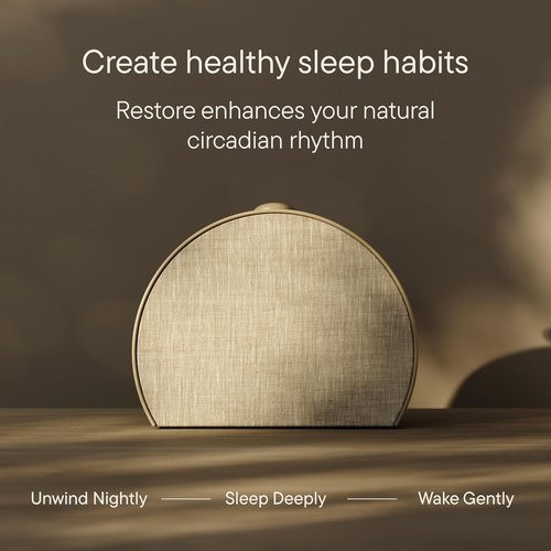 Hatch Restore 3 Sunrise Alarm Clock - Smart Sound Machine & Light for Screen-Free Sleep (Greige)