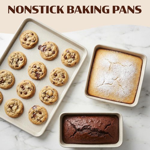 Granitestone Ceraluxe 20-Piece Nonstick Ceramic Cookware Set | Complete Pots, Pans & Bakeware, PFOA Free