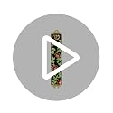 Enamel Mezuzah with Scroll for Door - Black with Pomegranates, 4 Inches