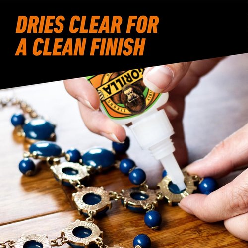 Gorilla Super Glue Gel XL - Clear 25g | Fast-Setting, No-Drip Control for Precise Repairs