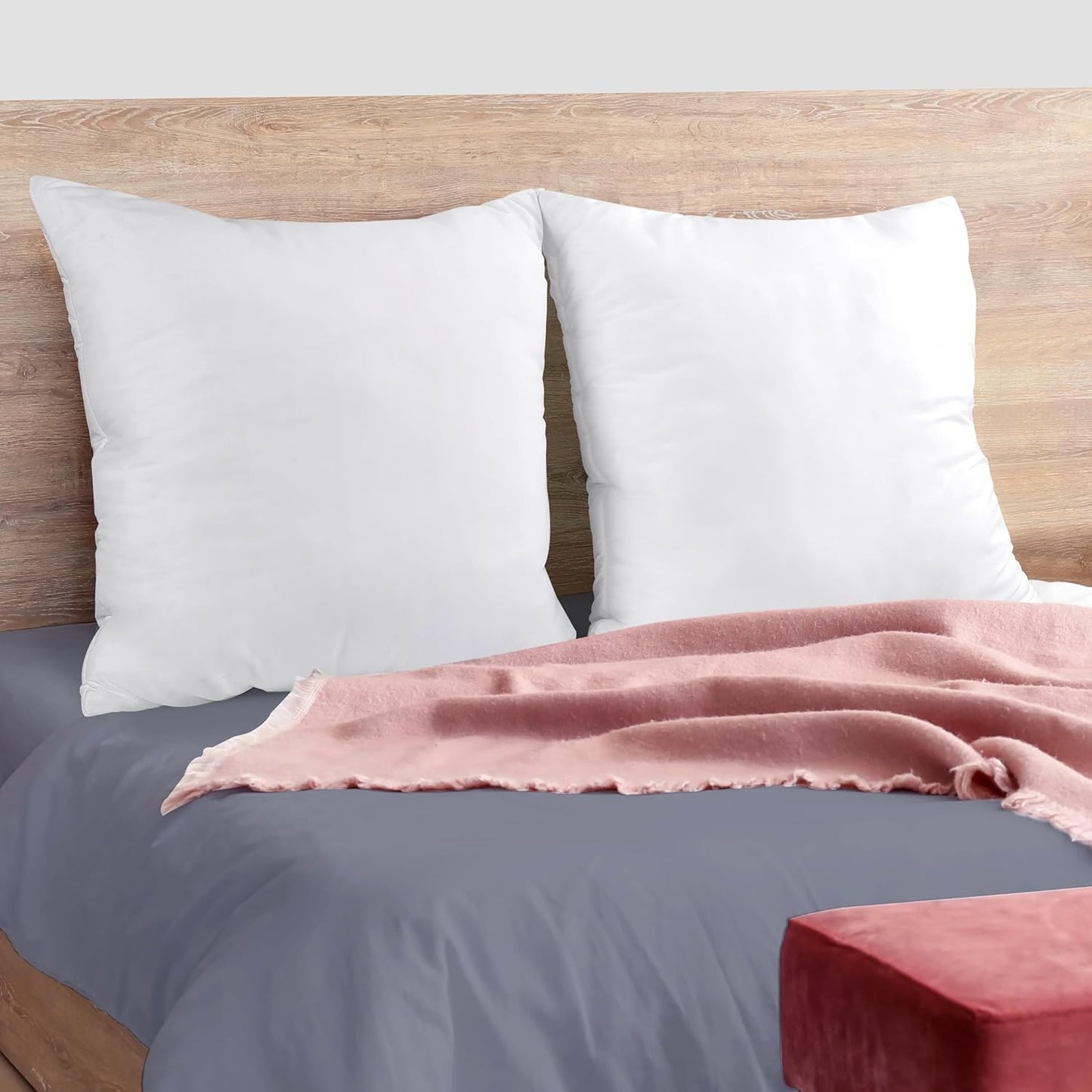 Utopia Bedding Pillow Inserts - Set of 2, 28x28 Inches, White | Soft, Supportive Decorative Cushions for Home