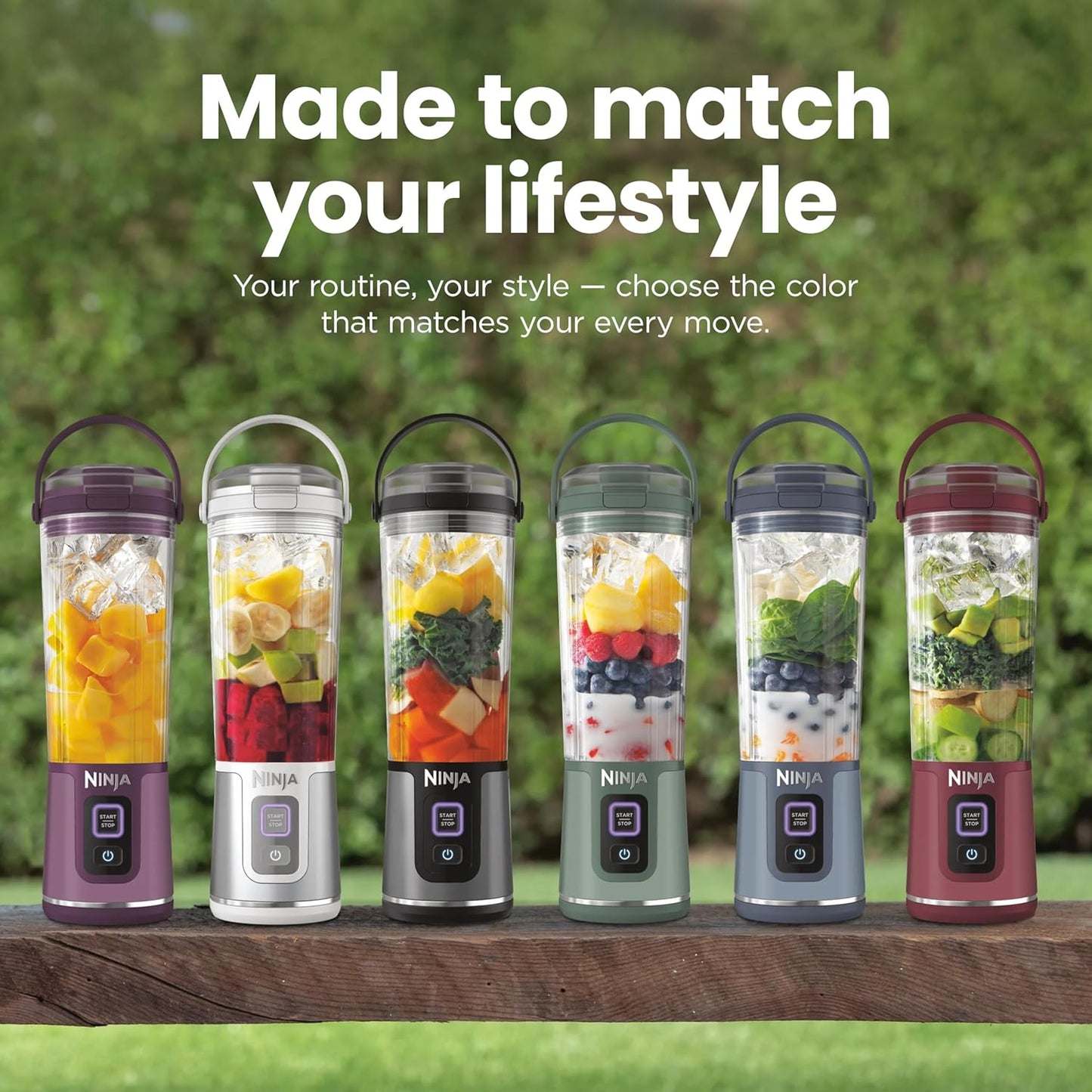 Ninja Blast Portable Blender - Cordless 18oz Personal Blender for Smoothies & Shakes | BPA-Free, USB-C Rechargeable, Lavender