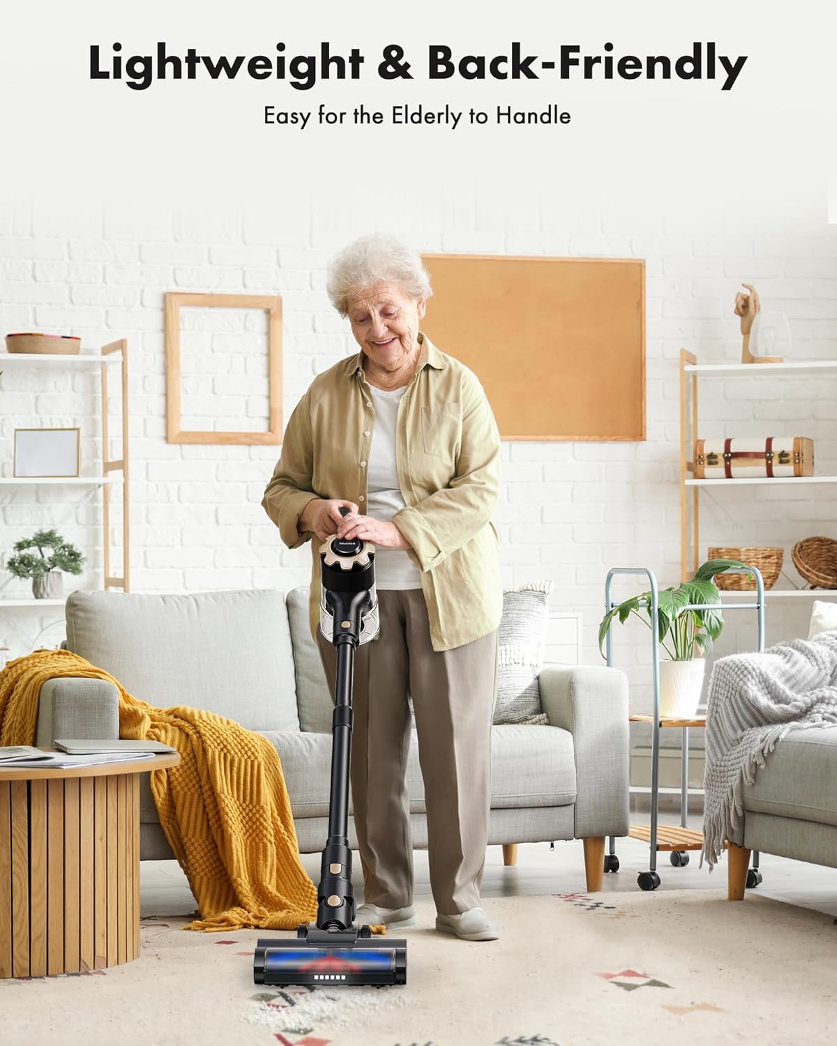 Trucozie Cordless Vacuum Cleaner - 8-in-1 Lightweight Design with 45 Minutes Runtime | Powerful Suction for Home, Hardwood Floors, and Pet Hair