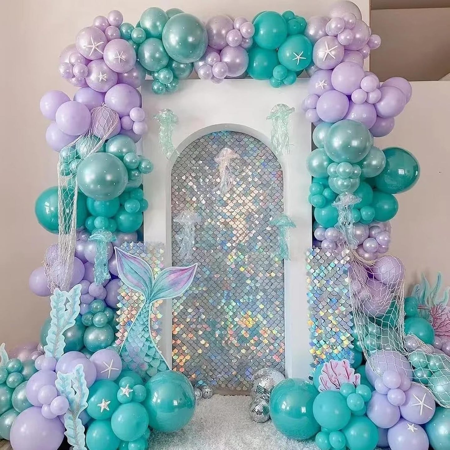 Voircoloria Pastel Purple Balloon Garland Kit - 90 Pack in 5/10/12/18 Inch for Parties & Celebrations