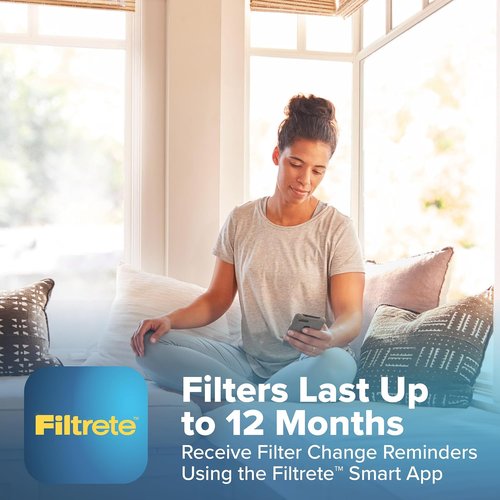 Filtrete Refillable Air Filter - MPR 1550, MERV 12, Allergen & Virus Protection | 16x25x4, 2 Pack
