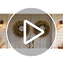 28-Inch Fall Boxwood Wreath for Front Door Decoration - Orange