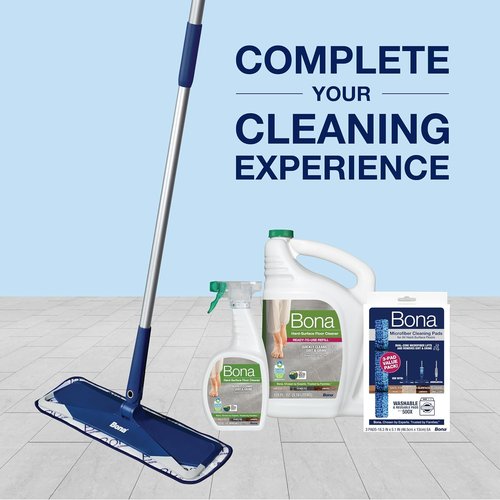 Bona Multi-Surface Floor Cleaner Spray - 32 Oz - Unscented & Refillable | Residue-Free Solution for Stone, Tile, Laminate & Vinyl Floors