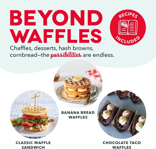 Dash Mini Waffle Maker - Compact Electric Iron for Creative Treats - Nonstick & Easy to Clean - Aqua