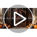 Halloween Ball Wreath for Front Door - 24 Inch Pumpkin Fall Decor Black Variation
