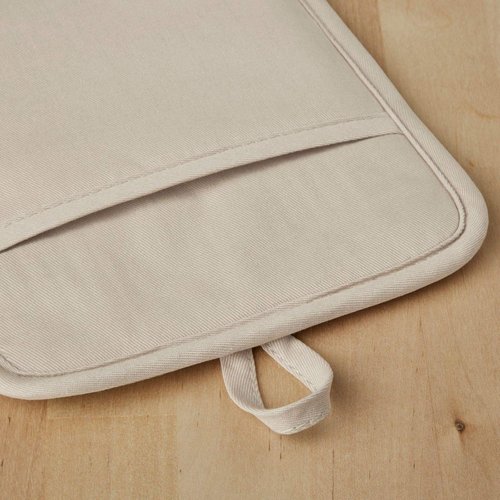 KitchenAid Ribbed Soft Silicone Pot Holder Set - 2-Pack in Milkshake Tan, 7"x9" Size