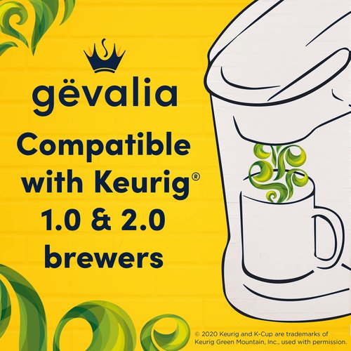 Gevalia Colombia K-Cup Coffee Pods, for a Keto and Low Carb Lifestyle, 84 ct Box