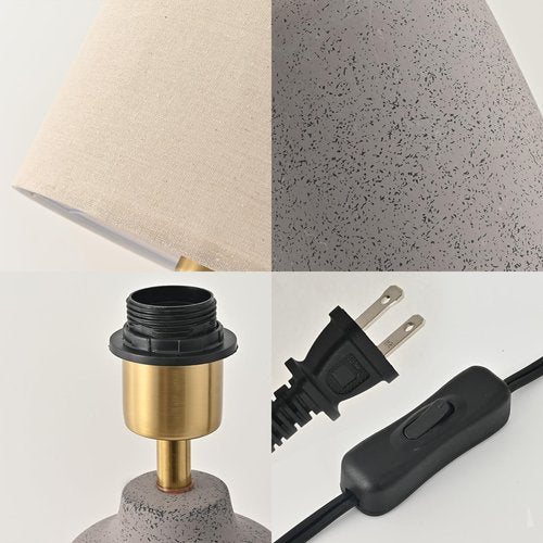 Earth Brown Ceramic Table Lamp Set of 2 Tall 22in Lamps for Living Room End Table Bedroom Farmhouse Rustic Lamp Set Bedside Nightstand Lamps Set of Two Side Table Lamps, 22IN