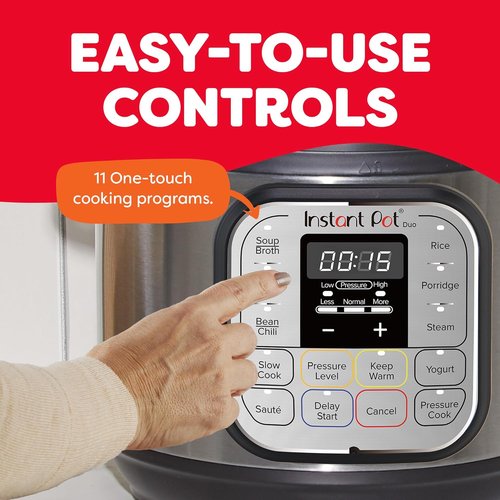 Instant Pot Duo Mini Electric Pressure Cooker - 7-in-1 Multi-Function, 3 Quart, Stainless Steel, Free Recipe App