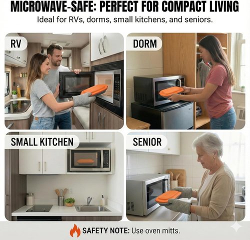 MACONEE Microwave Egg Fryer - Breakfast Sandwich Cooker & Poacher for 2 Eggs | Dishwasher-Safe & BPA-Free
