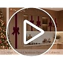 Red Velvet Christmas Cabinet Bows - Adjustable 6 Pack Holiday Decor