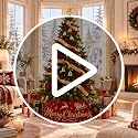 Reindeer Christmas Tree Collar 26 Inch Foldable Holiday Base Cover for Indoor Decor
