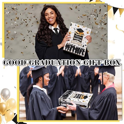 Glenmal Graduation Countdown Calendar Gift Box - 12 Days of Celebration for 2026 Graduates | Fill It Yourself (Black)