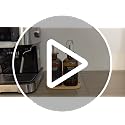 Black Glass Olive Oil Dispenser Bottle - 12oz Kitchen & Vinegar Storage with Stainless Steel Spout