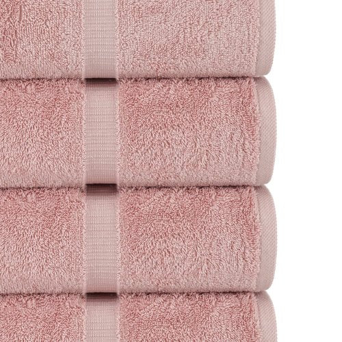 Chakir Turkish Linens | Hotel & Spa Quality 100% Cotton Luxury Turkish Towels | Soft & Absorbent (30x60 Inches Extra Large Bath Towels, Set of 4 - Pink)