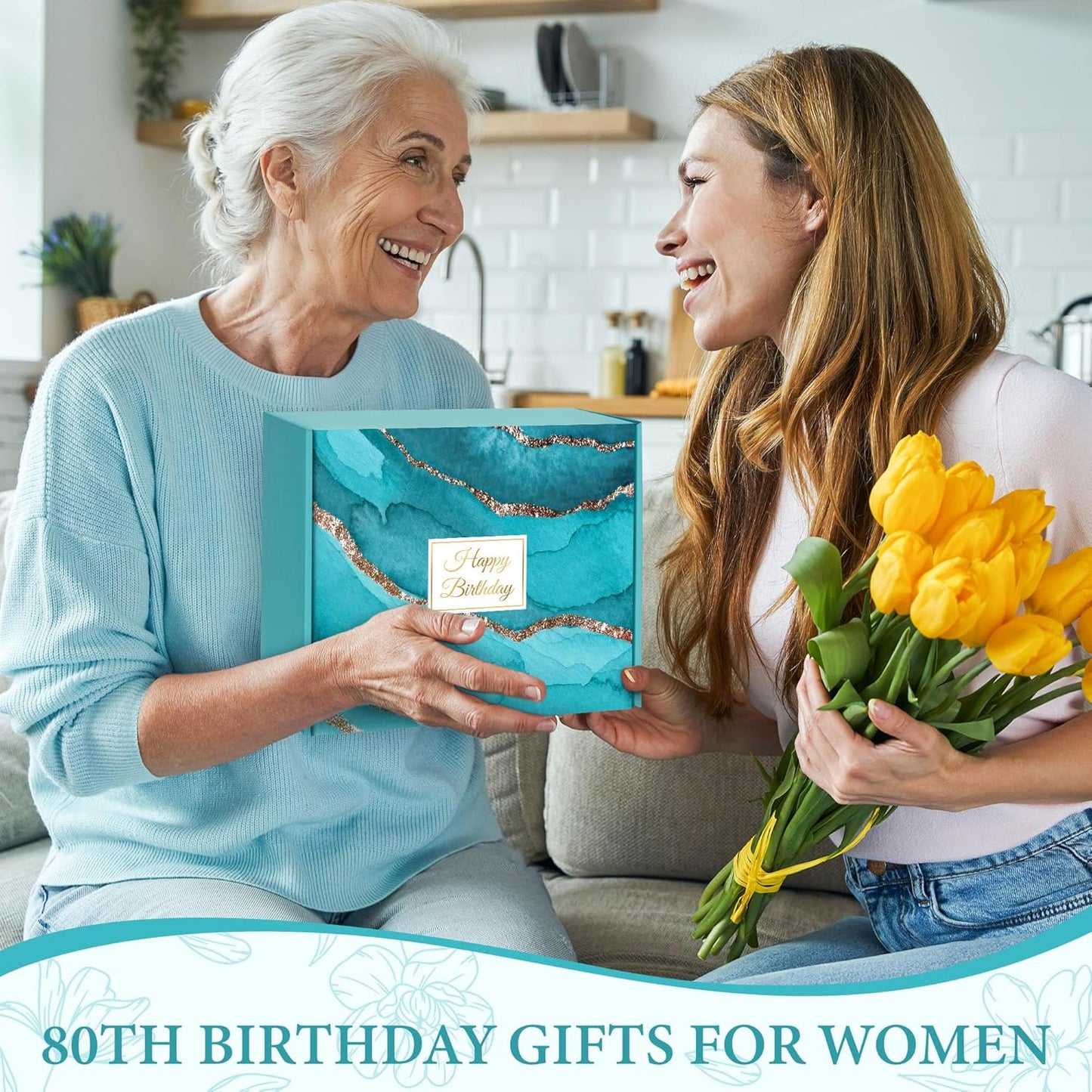 Skiennix 80th Birthday Gifts for Women - Unique & Meaningful 1946 Gift Ideas for Mom