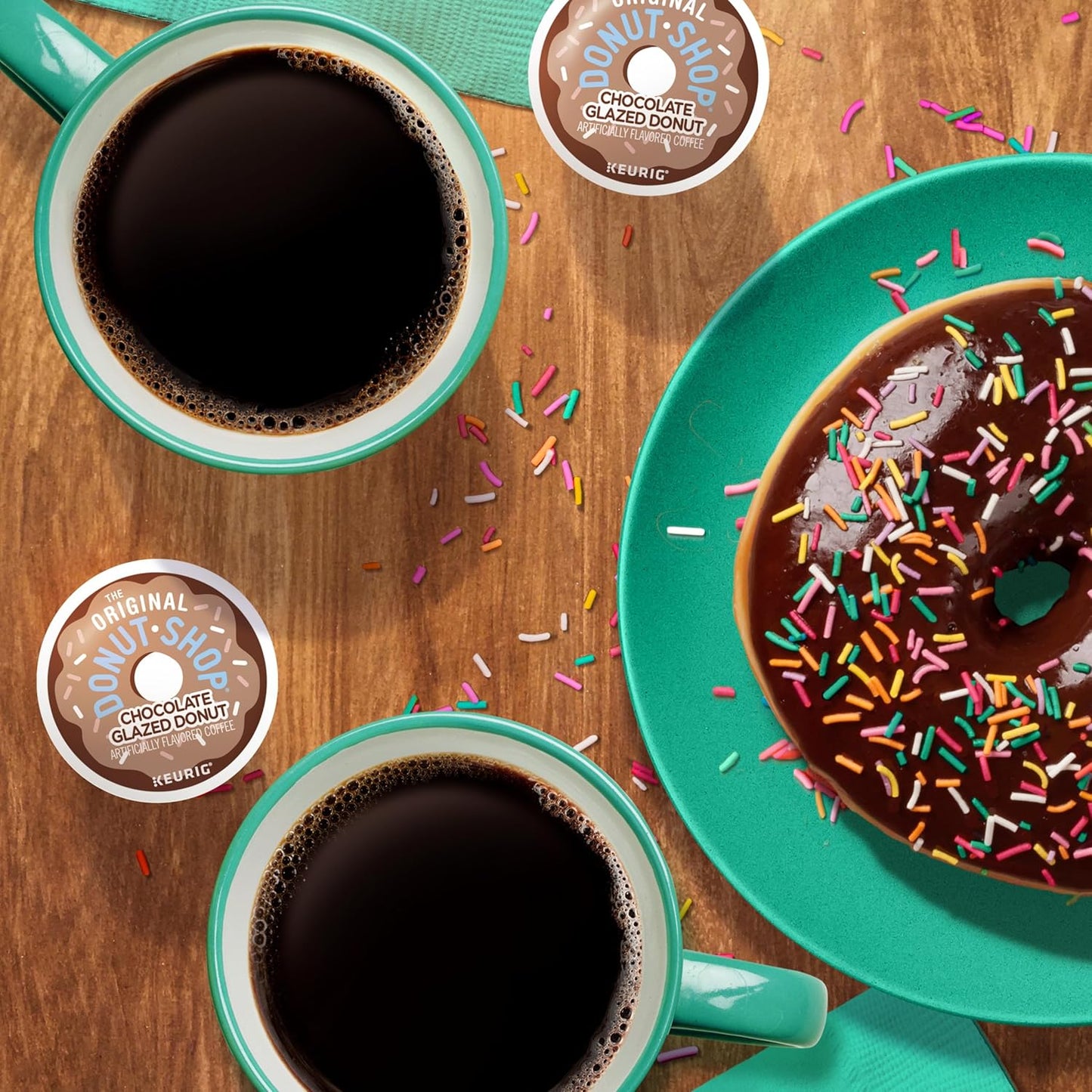 Original Donut Shop Coffee - Chocolate Glazed Donut K-Cup Pods | Medium Roast, 72 Count