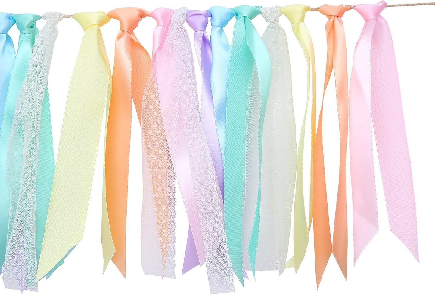 Rainbow High Chair Banner - Colorful 1st Birthday Photo Prop for Baby Girl Cake Smash | Macaron Colors