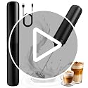 Ebony Rechargeable Handheld Milk Frother for Coffee, Matcha & Hot Chocolate