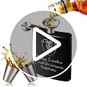 Personalized 8 oz Flask with Custom Photo Engraving - Double-Sided Stainless Steel, Leak-Proof Cap, Portable Gift