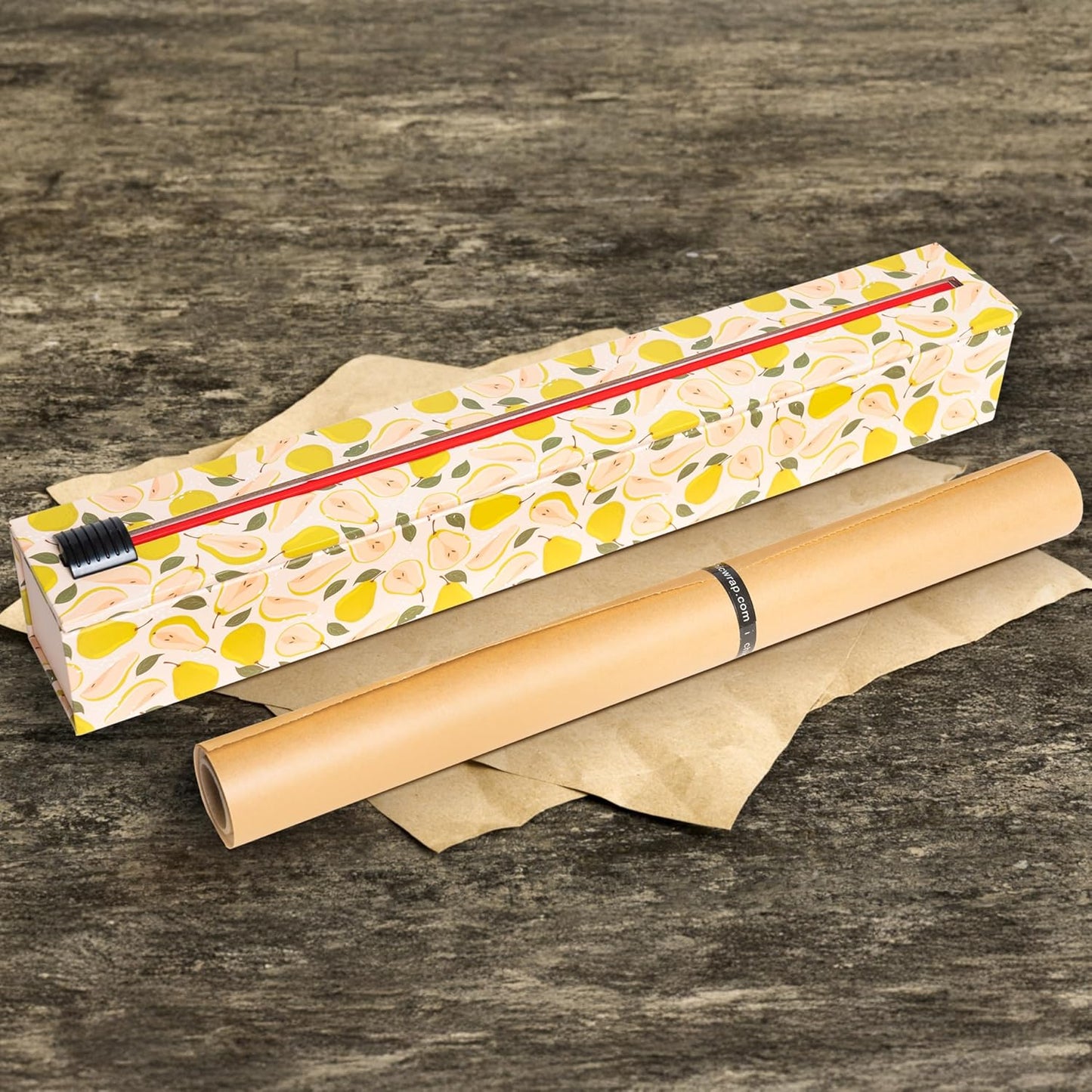 ChicWrap Parchment Paper Dispenser - Unbleached 15"x 33' Roll for Baking & Cooking | Reusable with Slide Cutter