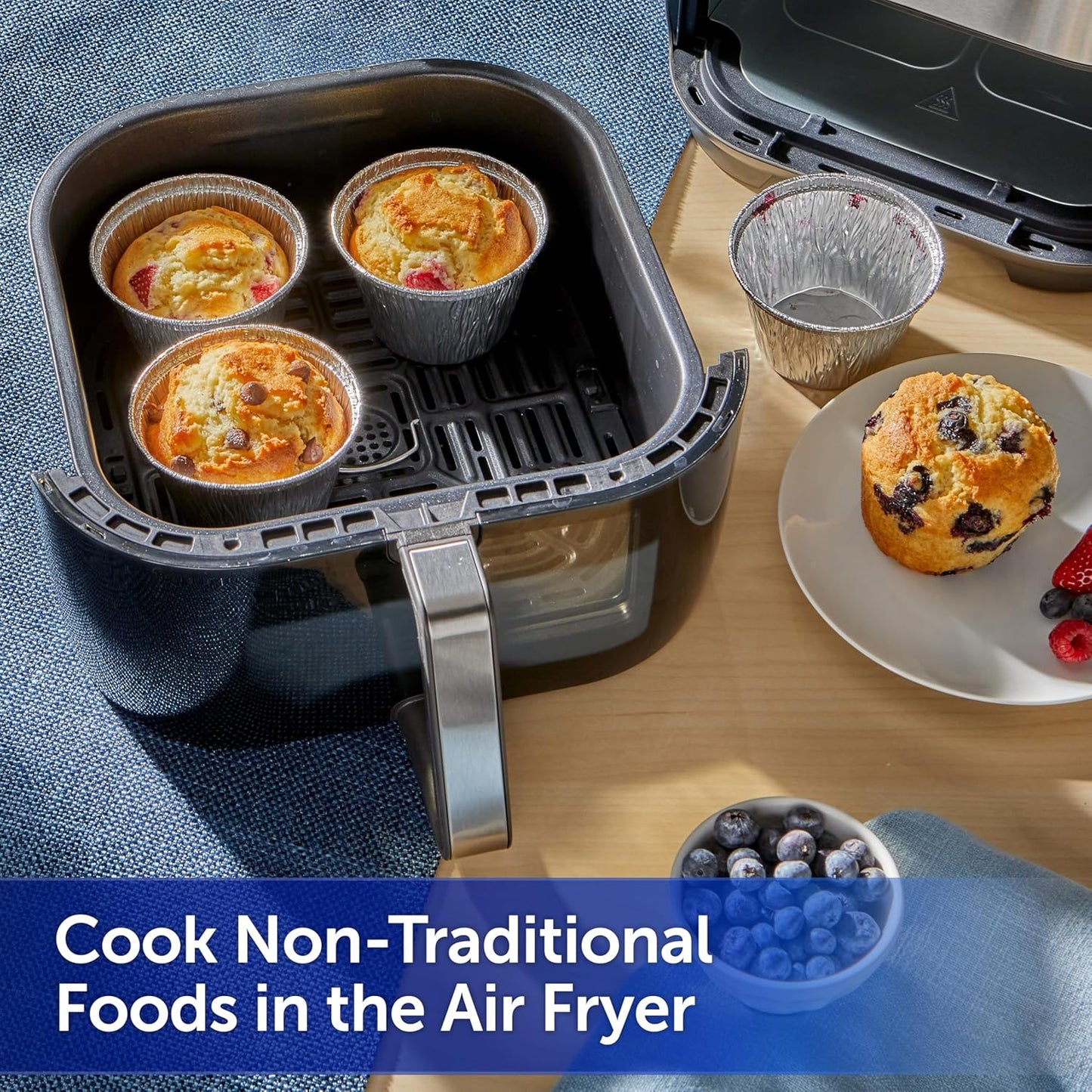 Reynolds Kitchens Air Fryer Cups - Convenient Meal Prep Solution for Picky Eaters | 40 Pack, 8 fl oz