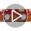 Red Snowman Placemats Set of 8 - 12x18 Inch Holiday Table Decor - Rectangular
