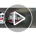 Funny Santa Snowman Statue Figurine - Christmas Decor Xmas Gifts - Snowman Variation