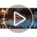 Soulchen 72 Inch Blue Cartoon Christmas Tree Skirt - Tropical Floral Design