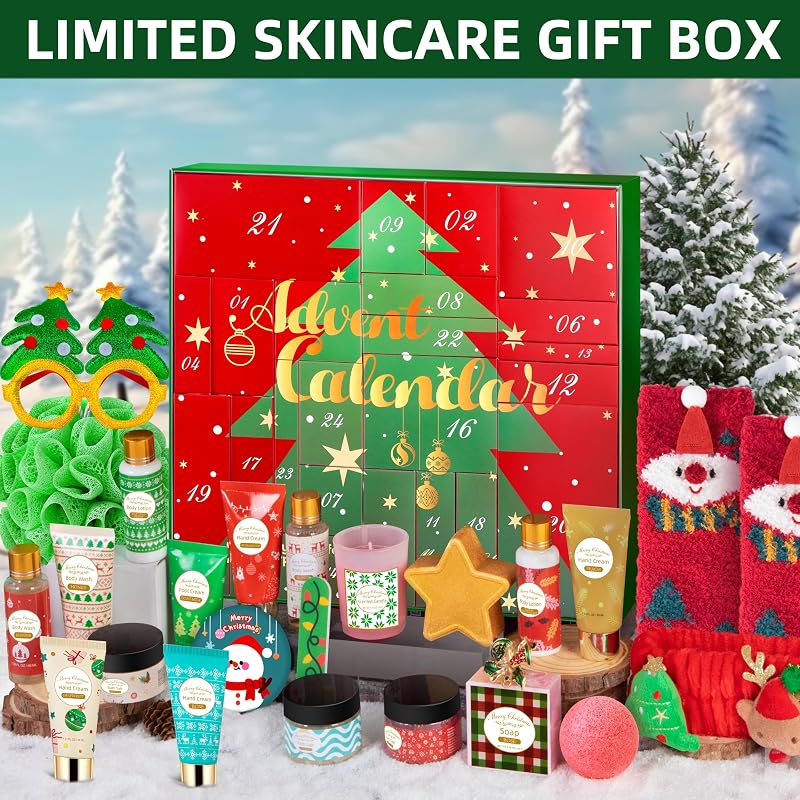Self Care Advent Calendar 2026 for Women – 24 Days of Bath & Body Gifts (Variation: Self Care)