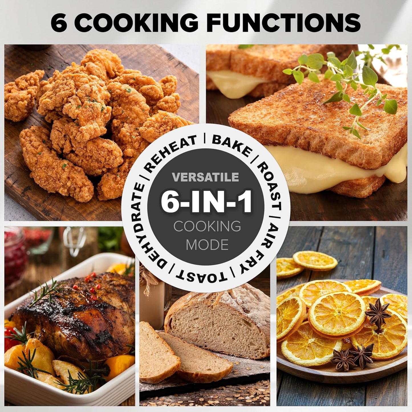 Nuwave Brio Plus 6-in-1 Air Fryer - 7 Qt Capacity | Precise Temp Control 50°F–400°F | Non-Toxic Nonstick