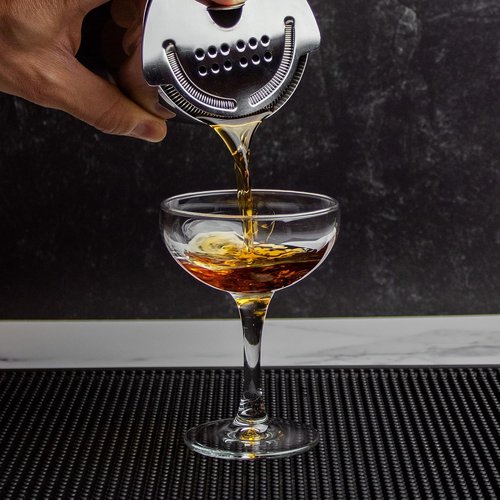 Hawthorne Strainer: Stainless Steel Cocktail Strainer for Home Bar and Professional Bartenders 5.75" x 3.87" x 1.25”