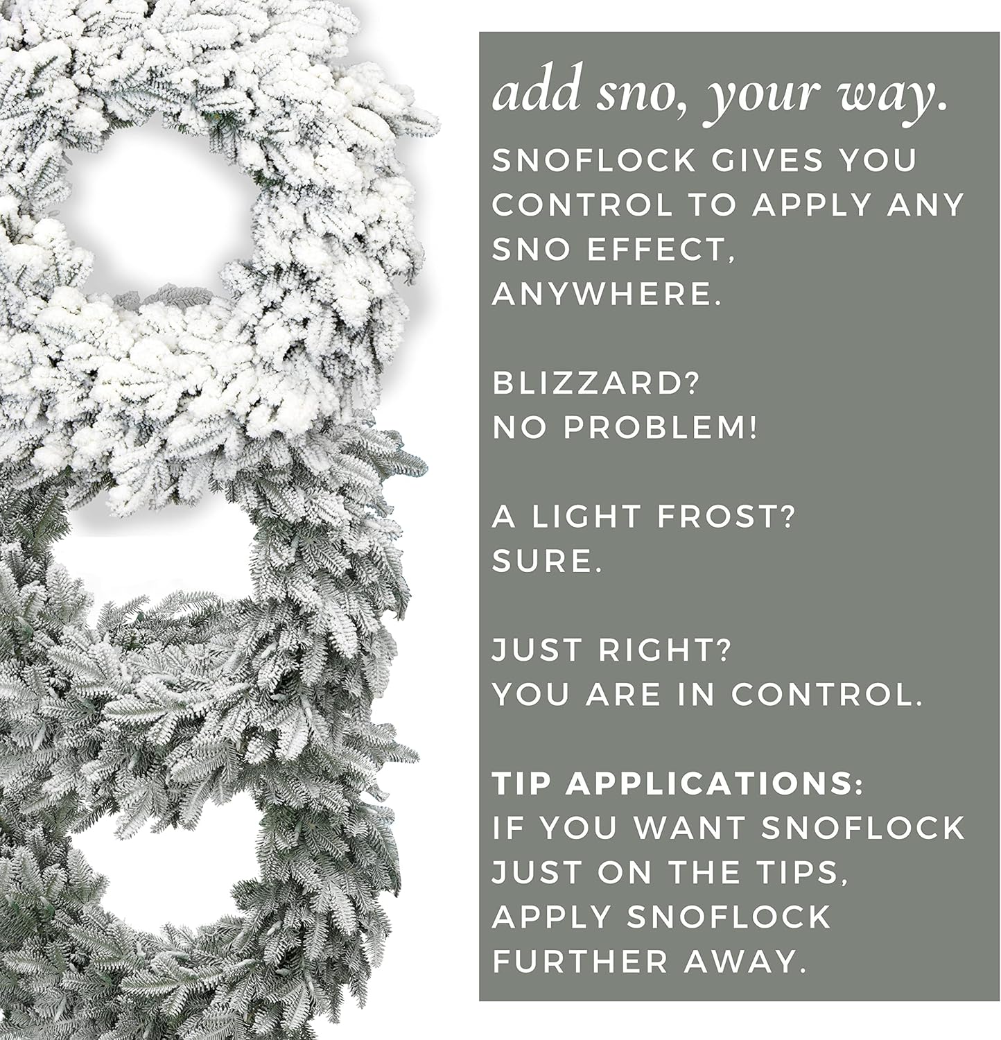 ShimmerSpec Premium Self-Adhesive Snow Flock Powder - Perfect for Christmas Trees & Decor | 2 lbs Made in USA