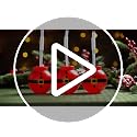 24 Pack Reusable 12oz Christmas Santa Plastic Bulb Cups with Lids & Straws - Festive Holiday Party Supplies