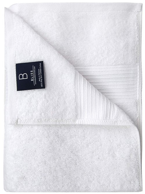 Luxury Oversized Bath Towels | 650 GSM, 34" x 56" | Hotel Quality, Soft & Highly Absorbent | Quick Dry, Thick, Combed Cotton Bathroom Towels | White - 4 Pack