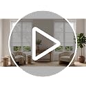 Temporary Blackout Window Blinds Shades 24 W x 71 H White - No Drill Adhesive Design