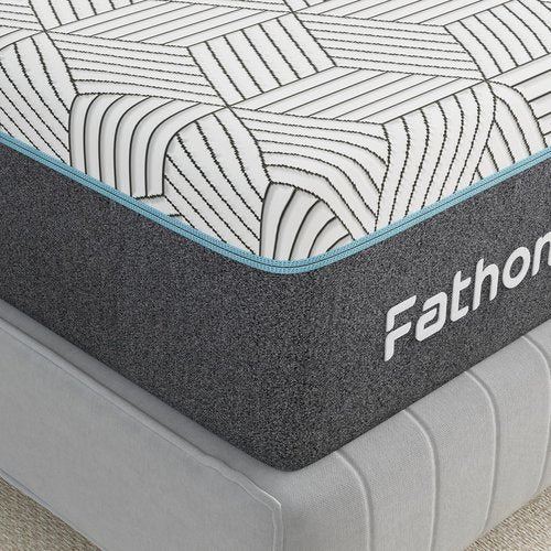 FATHOM Firm Full Mattress - 8 Inch Memory Foam for Back Pain Relief | Cool Sleep with Gel Foam