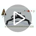 29 Inch Christmas Tree Stand on Wheels for Up to 7.5 FT Artificial Trees with Locking Casters