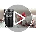 Fufandi 20oz White Elephant Tumbler Cup Let Me Drop Everything - Black