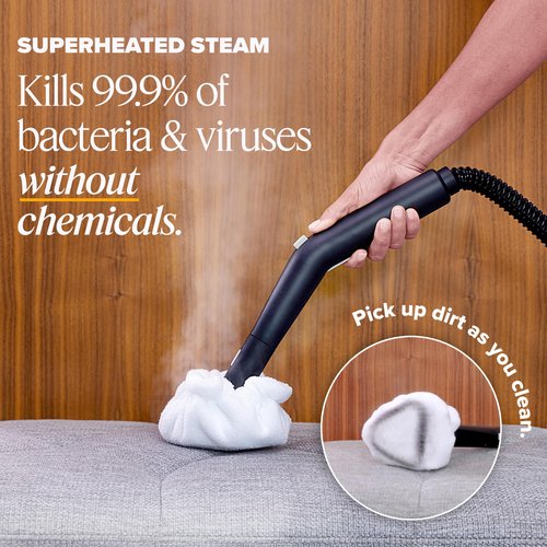Dupray Neat Steam Cleaner, Multipurpose Steamer for Floors, Grout & Upholstery, Chemical-Free Cleaning, Long Run Time, 40-Piece Accessory Kit *Kills 99.9% of Bacteria & Viruses