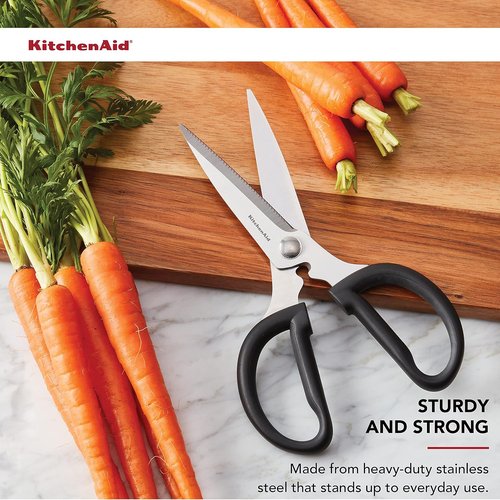 KitchenAid Universal Stainless Steel Shears - Versatile Utility Scissors in Black