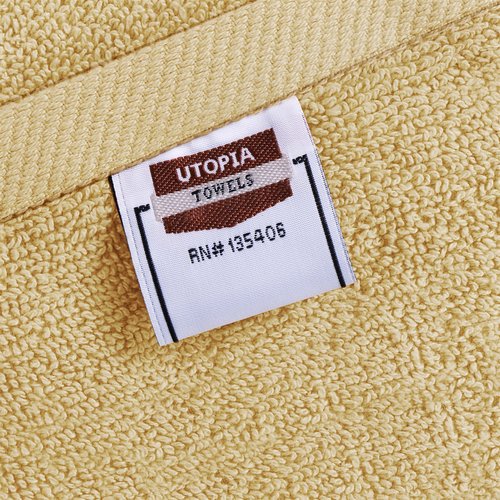 Utopia Towels 6 Pack Premium Hand Towels Set, 16 by 28 inches, 100% Ring Spun Cotton, Ultra Soft and Highly Absorbent 600GSM Towels for Bathroom, Gym, Shower, Hotel, and Spa, Beige