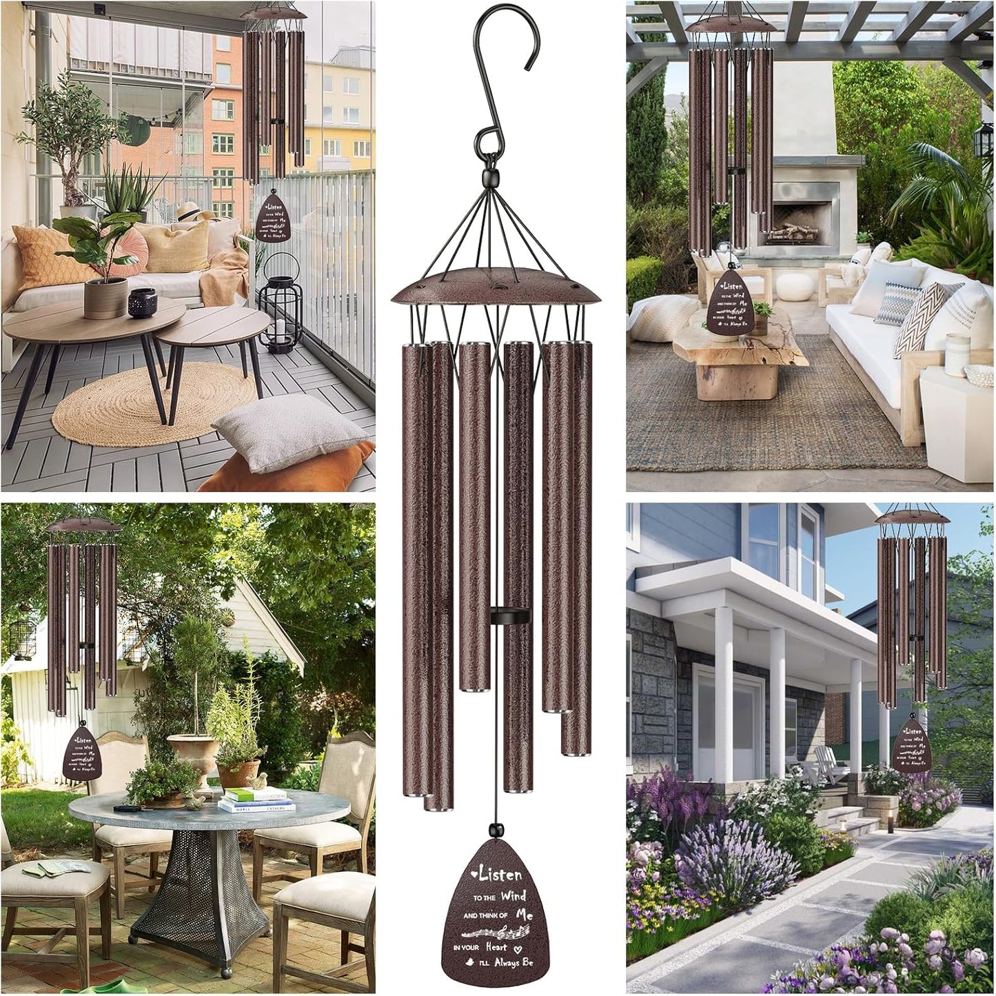 Memorial Wind Chimes by Prime | Heartfelt Sympathy Gift for Loss of Loved One - Perfect for Garden & Patio