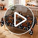 Christmas Tablecloth 8pcs Disposable Rectangular Snowflake Xmas Tree Cover 54x108 Inches - Holiday Party Supplies