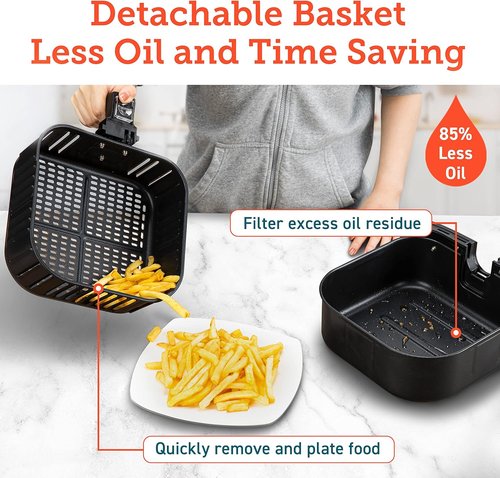 COSORI 12-in-1 Air Fryer - 5.8QT Capacity, Fast Cooking with AdaptIQ Tech | Includes 100+ Recipes