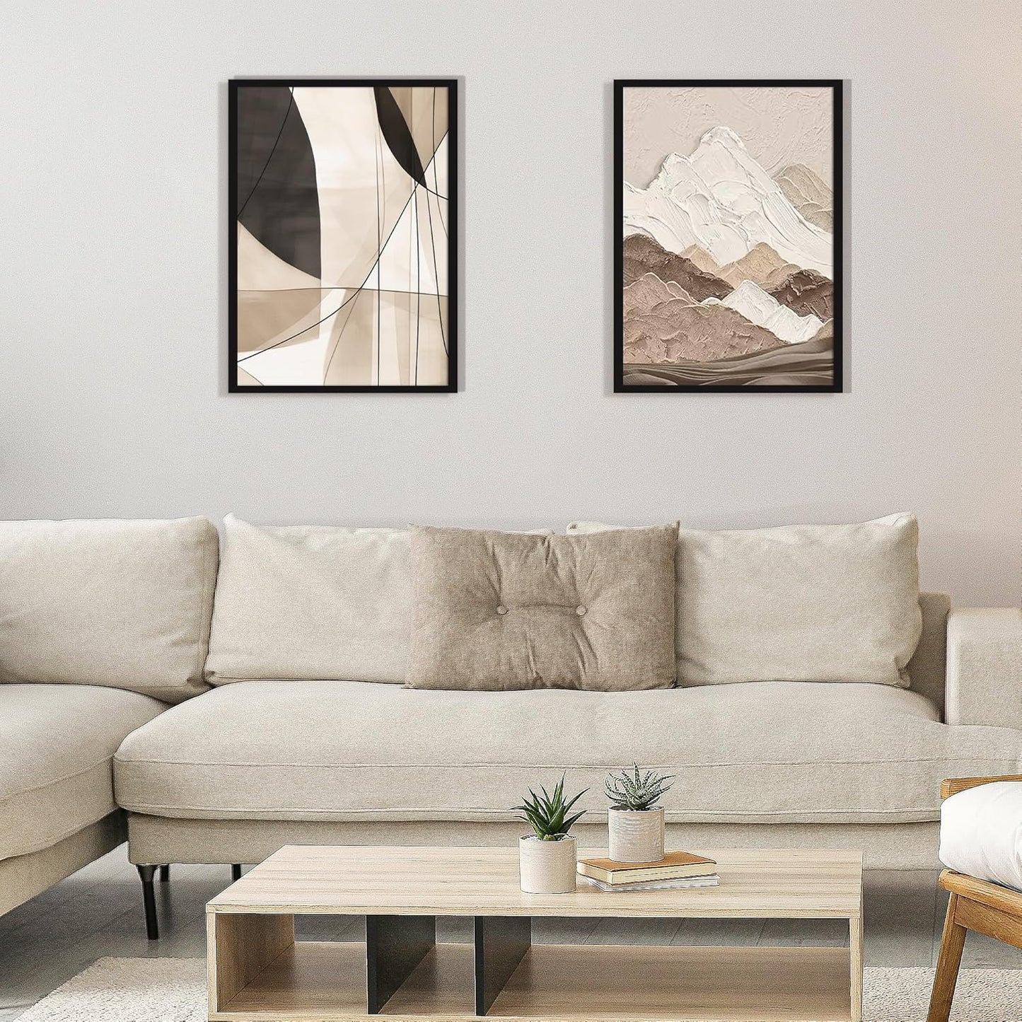Upsimples Picture Frame Set of 5 - 20x28 Inch Frames for 16x24 Posters | Black Wall Display